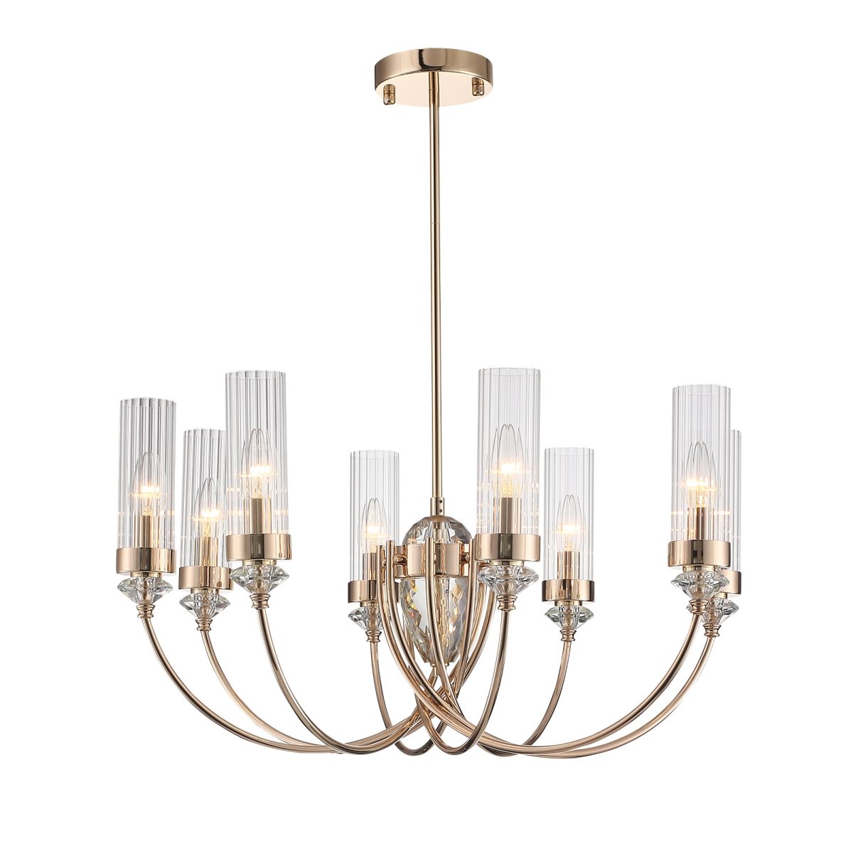 люстра на штанге st luce элегра sl1402.203.08