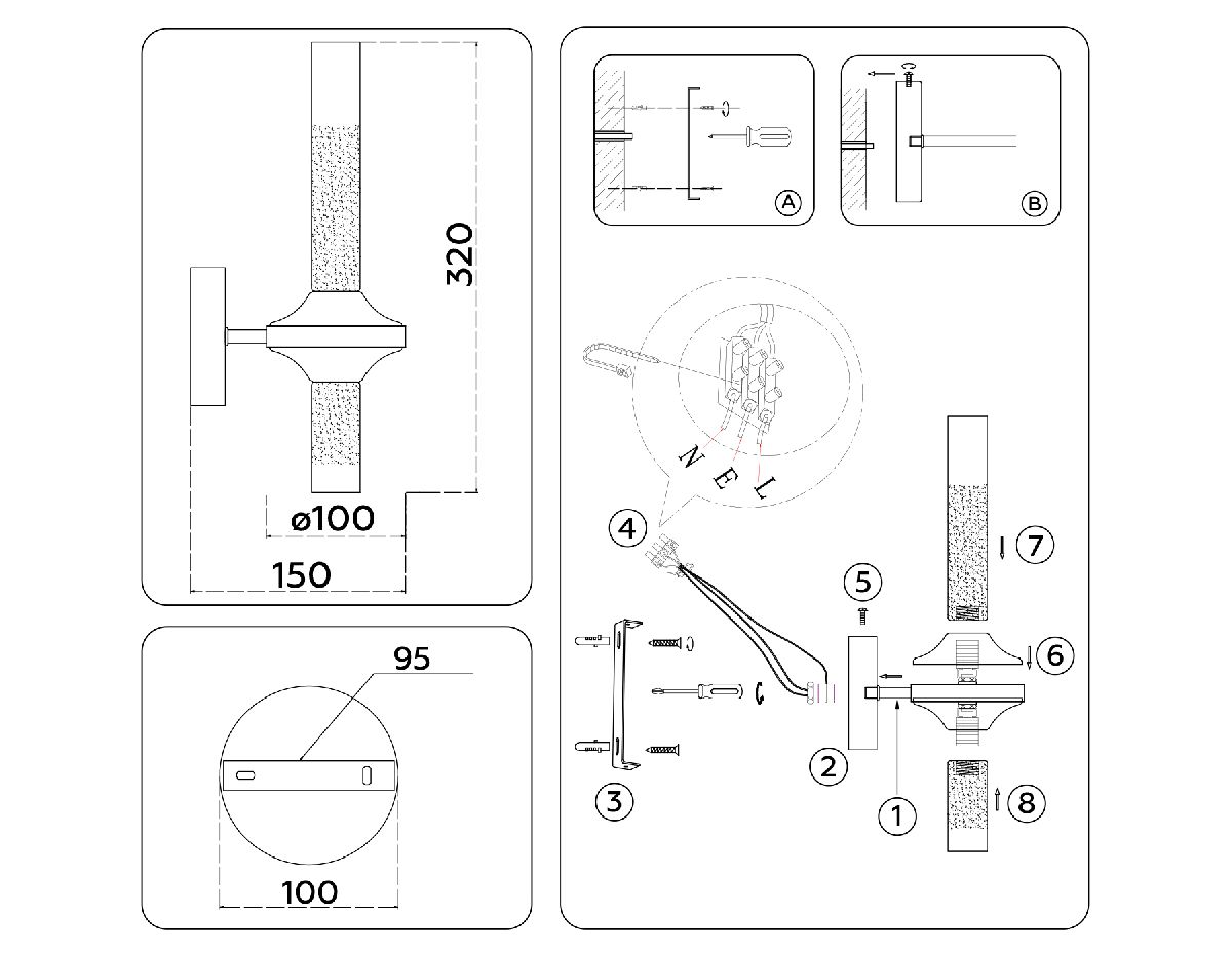 бра ambrella light high light modern lh55355
