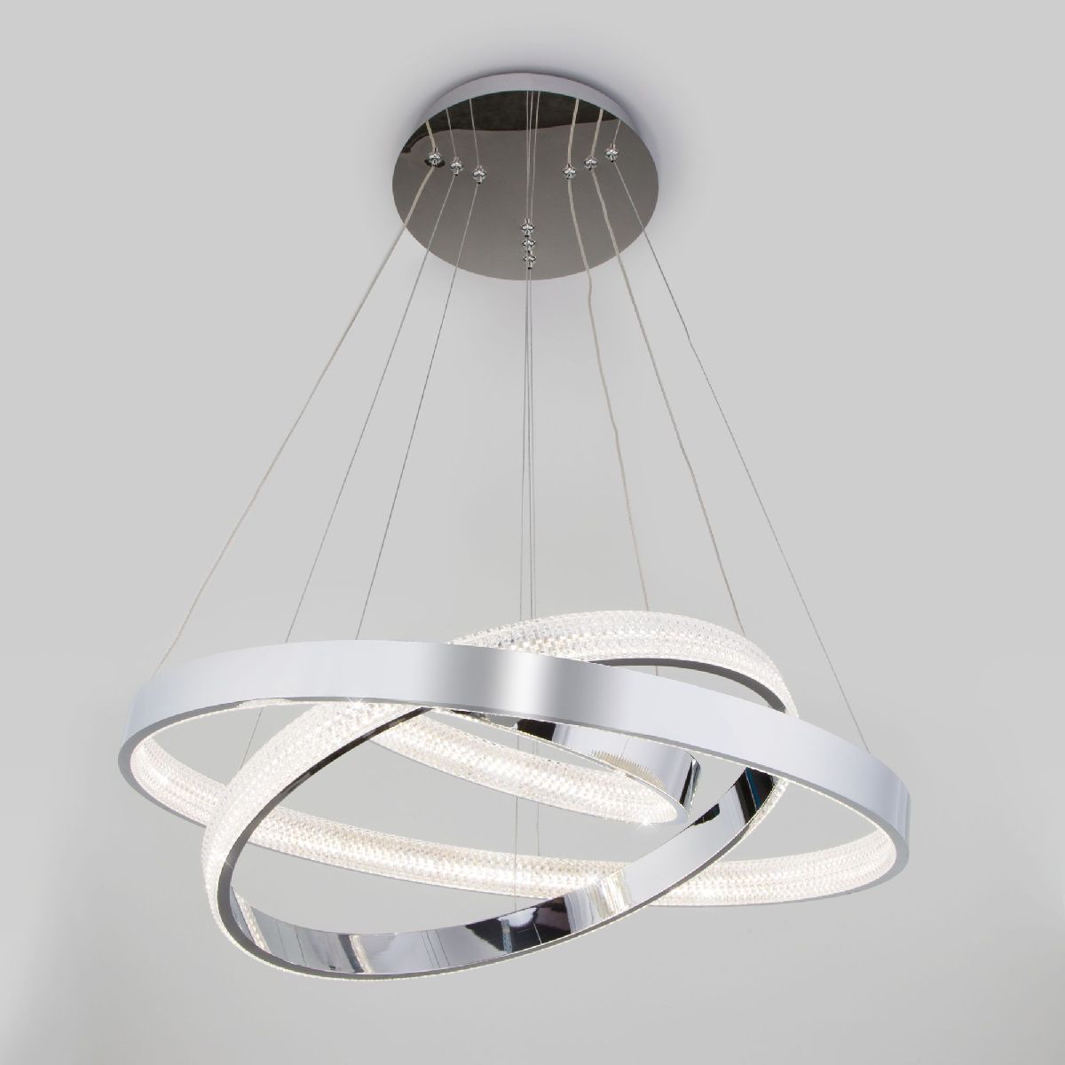 подвесная люстра eurosvet posh 90176/3 хром a045418