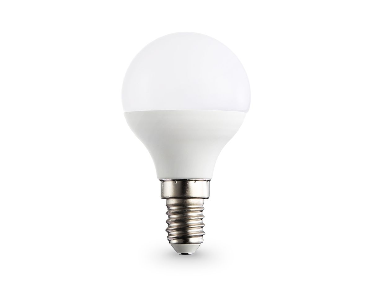 светодиодная лампа ambrella light bulbing e14 11w 6400k шар 451116