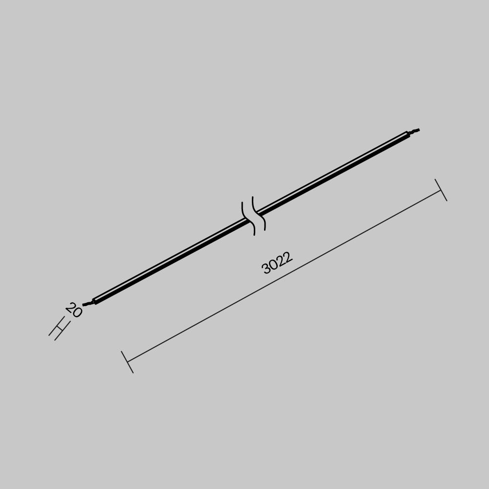 уличная токоведущая лента maytoni elasity ip o-tr001-pl-l3