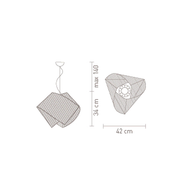подвесной светильник gemmy prisma rubin slamp