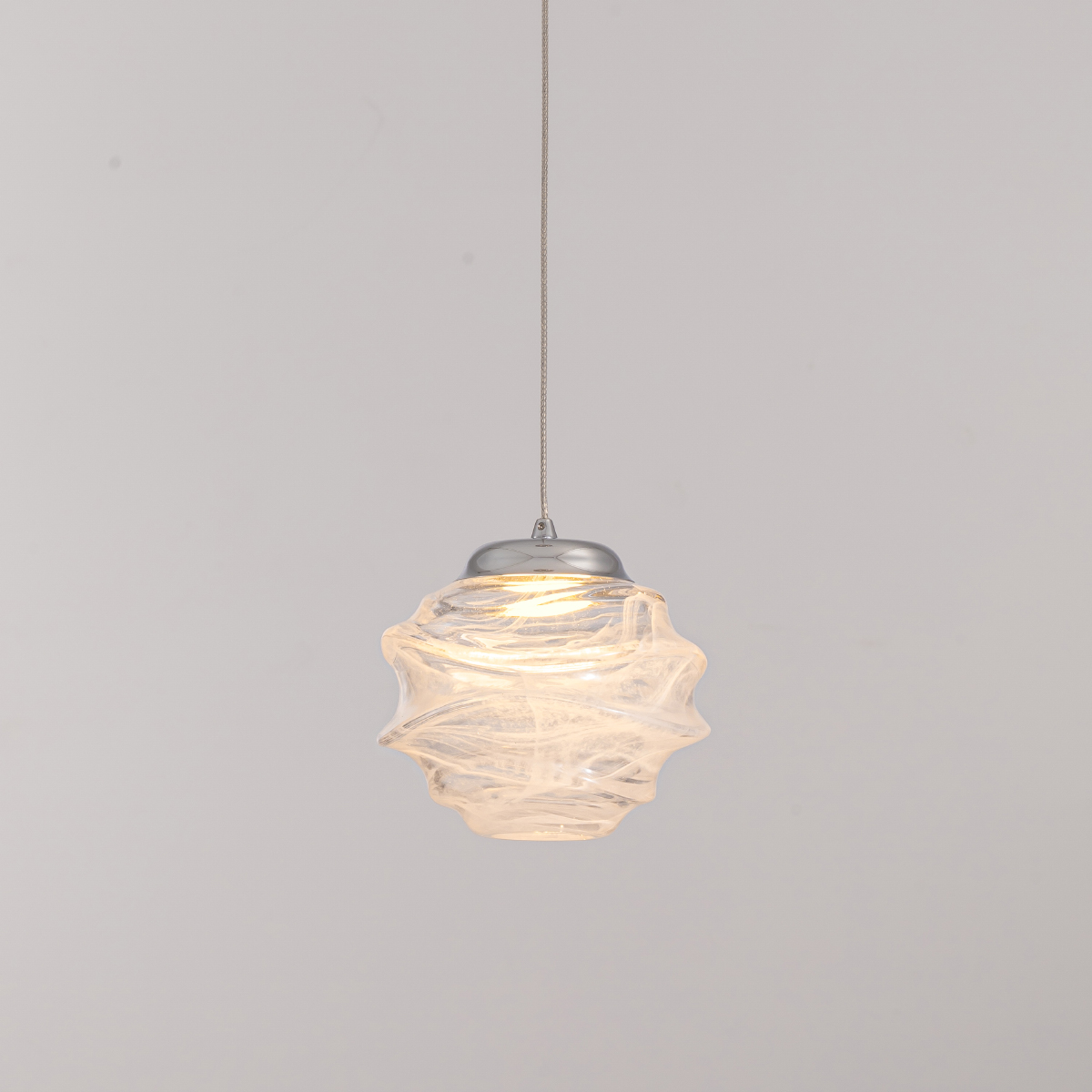 подвесной светильник delight collection md25030003-1a chrome/clear