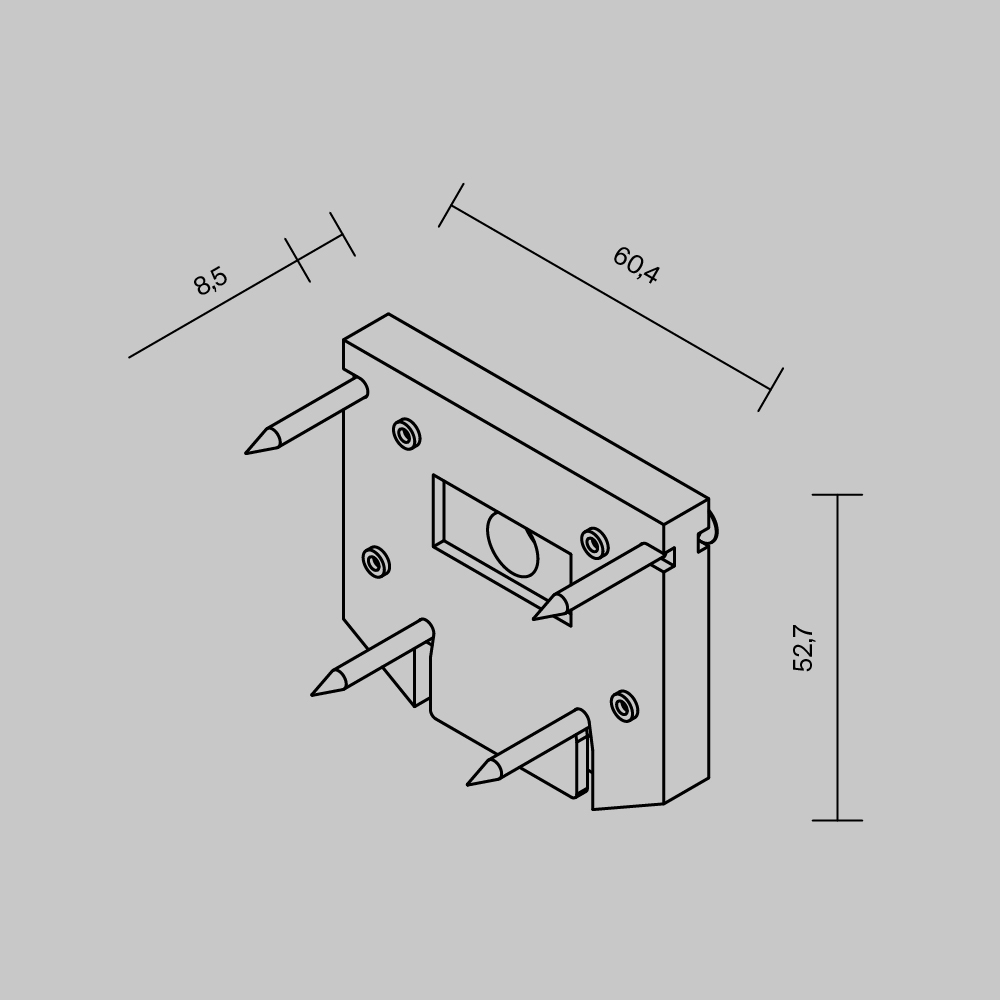торцевая заглушка maytoni exility tra034d-ec-422w