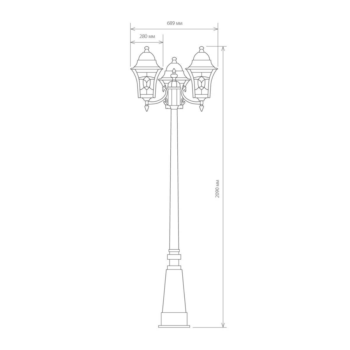 садово-парковый светильник elektrostandard altair 4690389012204
