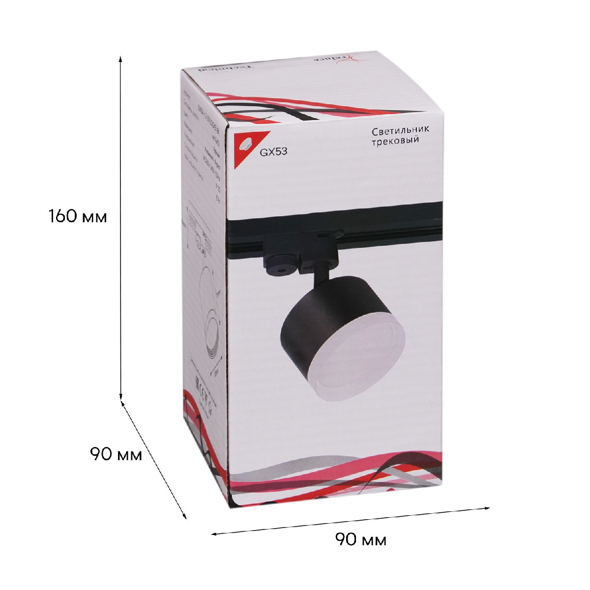 трековый светильник reluce 53004-9.3-001ld gx53 bk