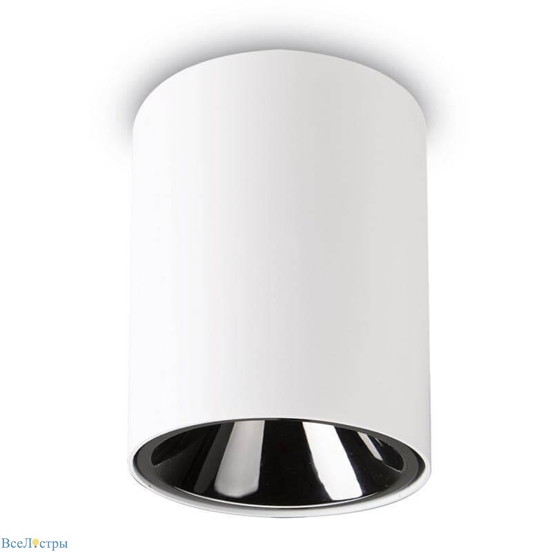 потолочный светодиодный светильник ideal lux nitro 15w round bianco 205977