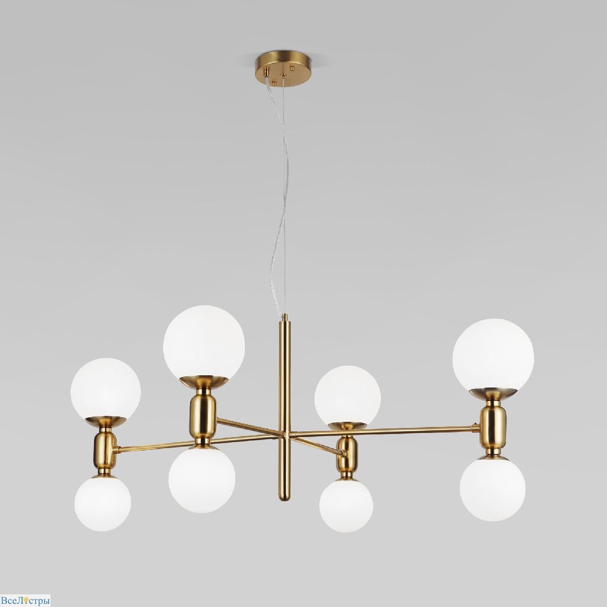 подвесная люстра eurosvet bubble 30182/8 латунь smart a063208