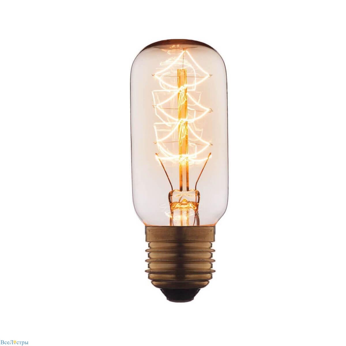 лампа накаливания loft it edison bulb e27 40w прозрачная 3840-s