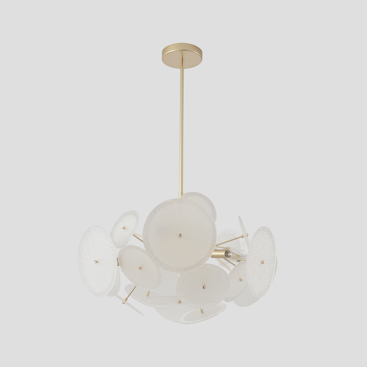 люстра на штанге crystal lux dandelion sp6 gold