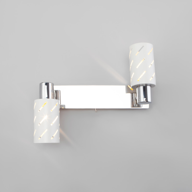 бра eurosvet 20090/2 белый/хром