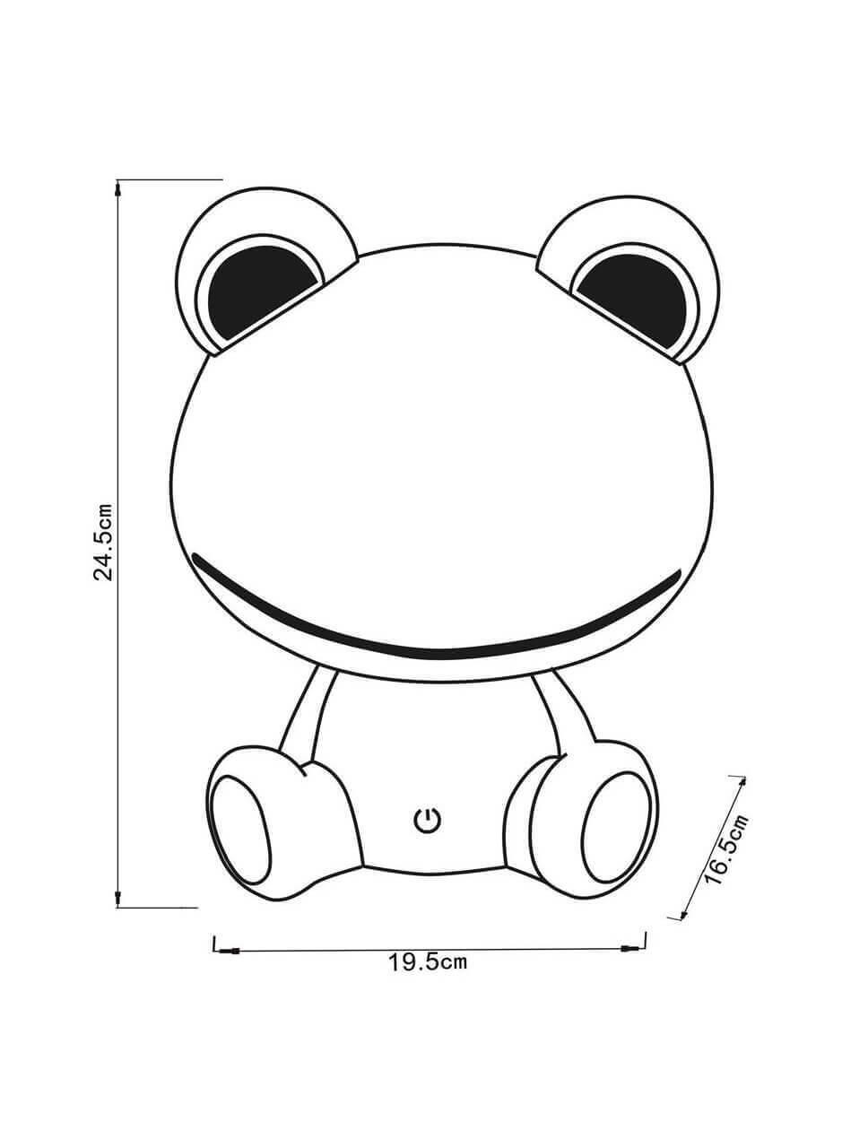 настольная лампа lucide dodo frog 71592/03/85