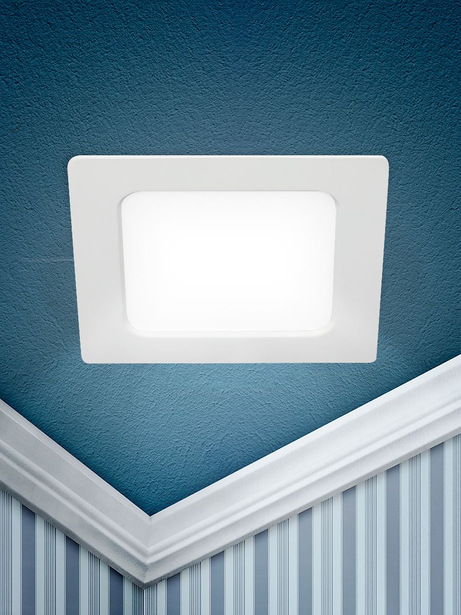 встраиваемый светильник эра led 18-24-6k б0057430