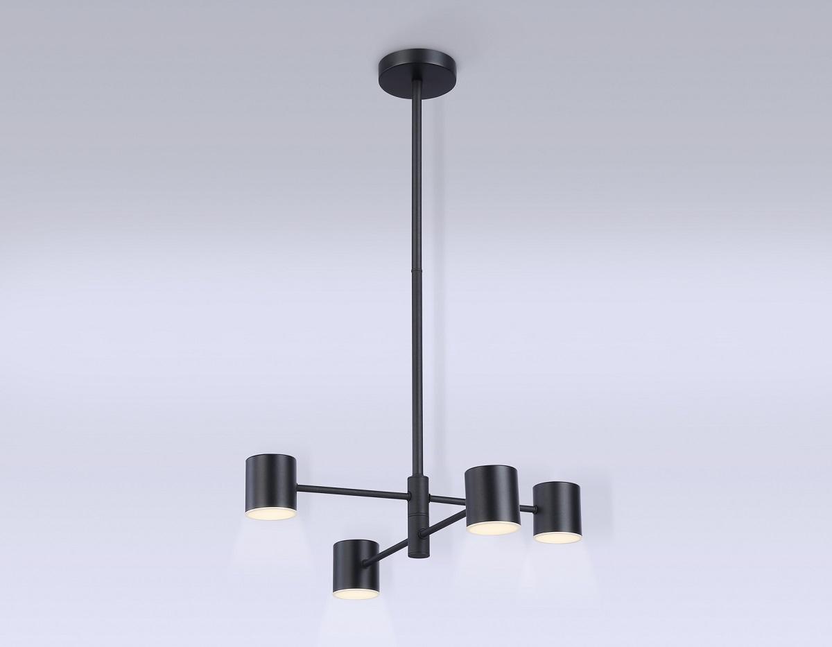 подвесная светодиодная люстра ambrella light comfort linetech fl51707
