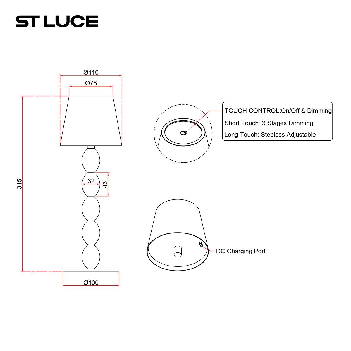 настольная лампа st luce ease sl1011.404.01