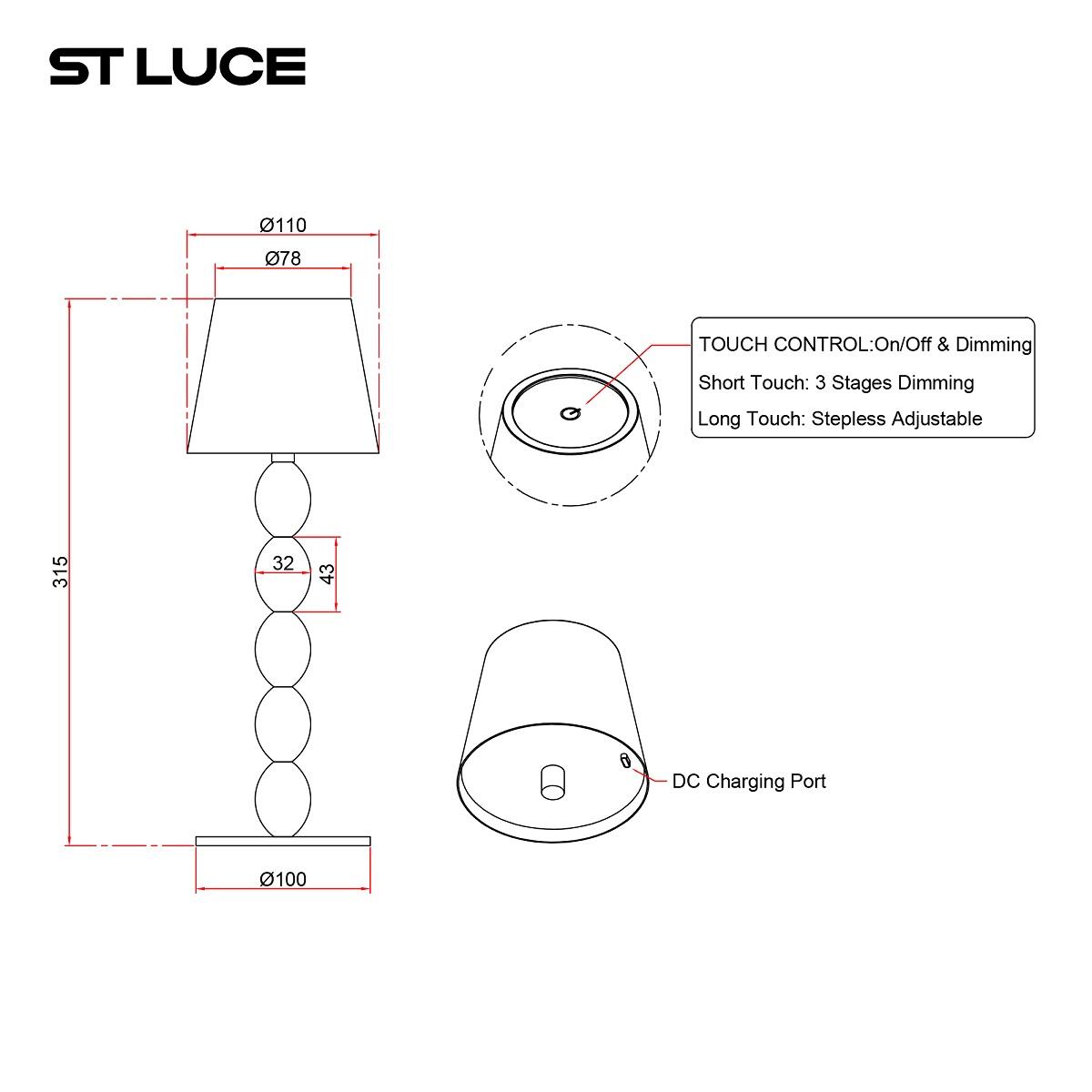 настольная лампа st luce ease sl1011.504.01