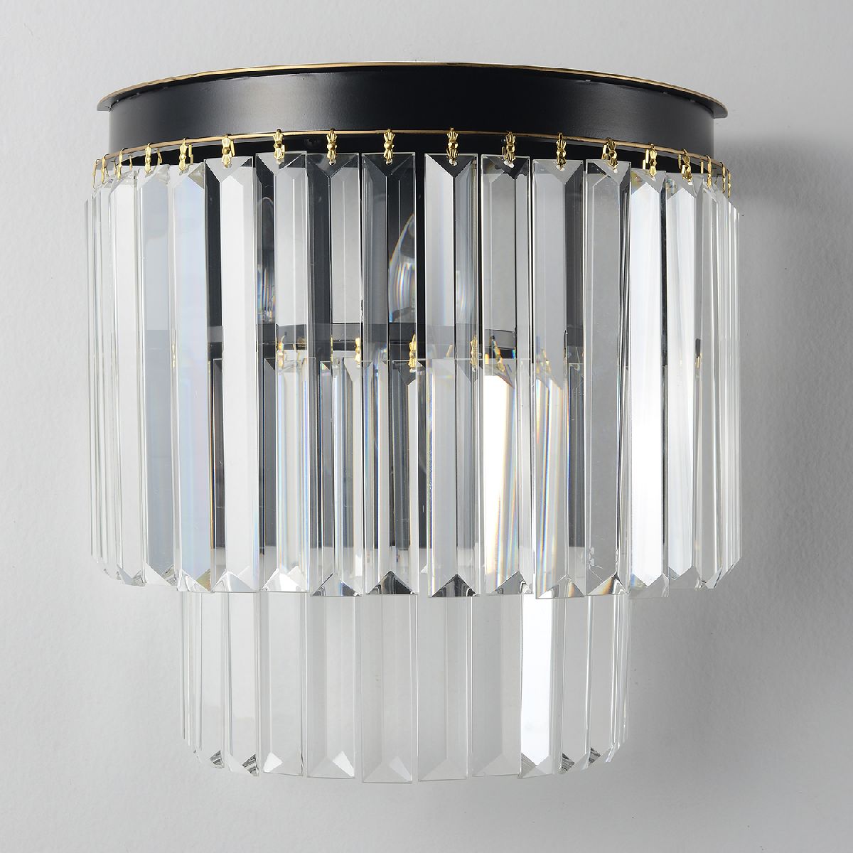 настенный светильник crystal lux maxime ap2 black