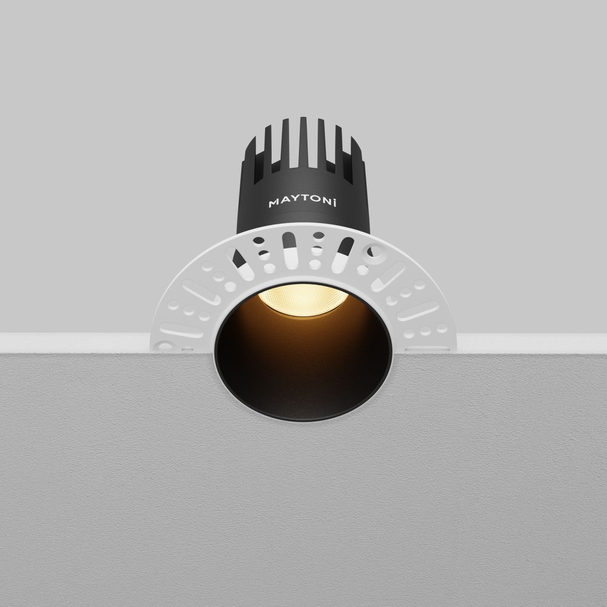 встраиваемый светильник maytoni dip dl120-10w-2.7k-trs-b