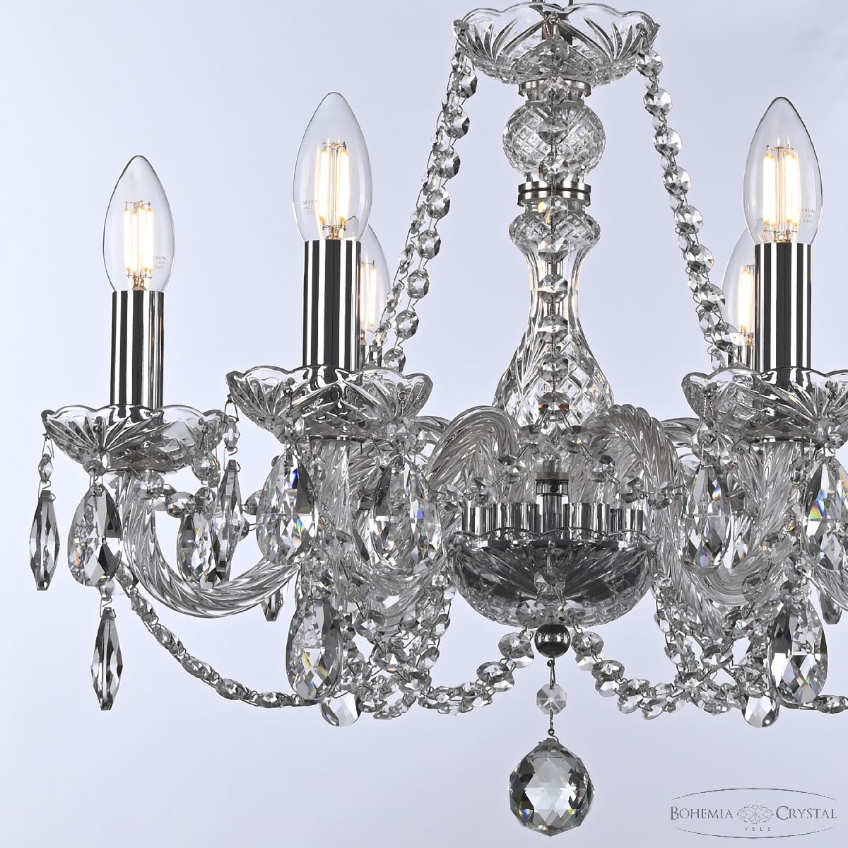 подвесная люстра bohemia ivele crystal 101/6/165 ni