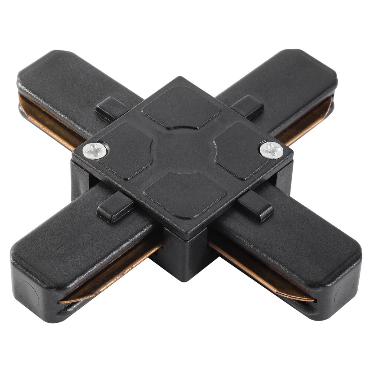 трековый однофазный x-образный соединитель am group am178 bk