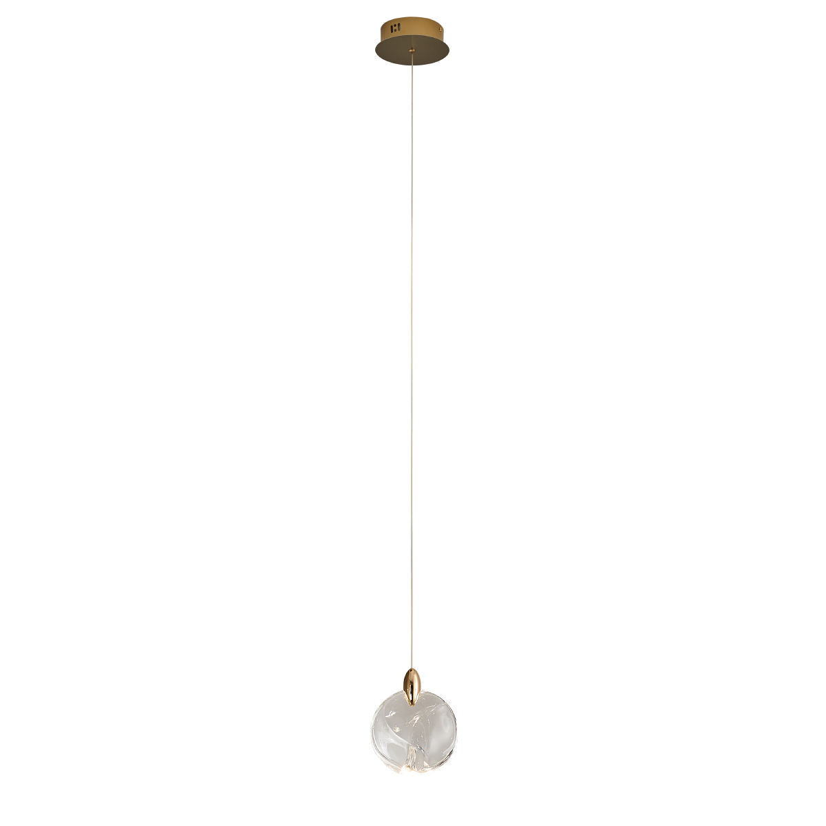 подвесной светильник delight collection od2440-1 gold/clear