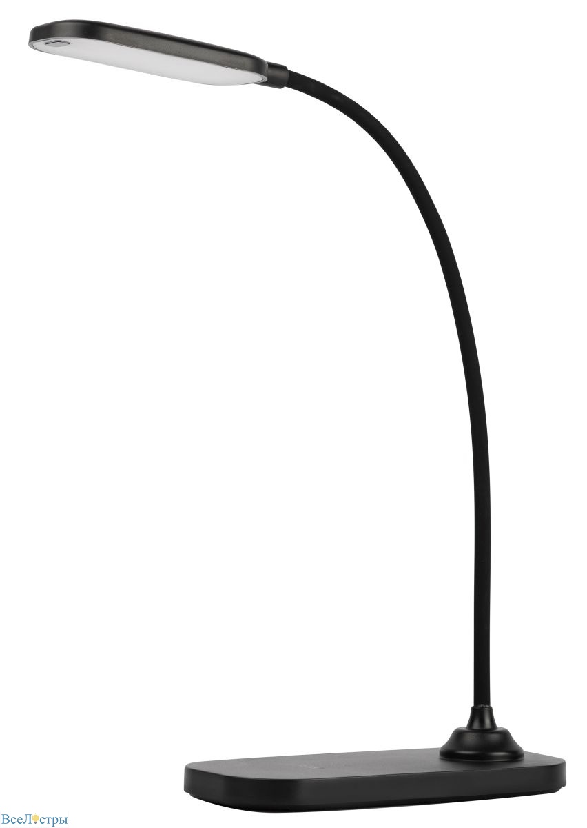 настольная аккумуляторная лампа эра nled-524-6w-bk б0068596