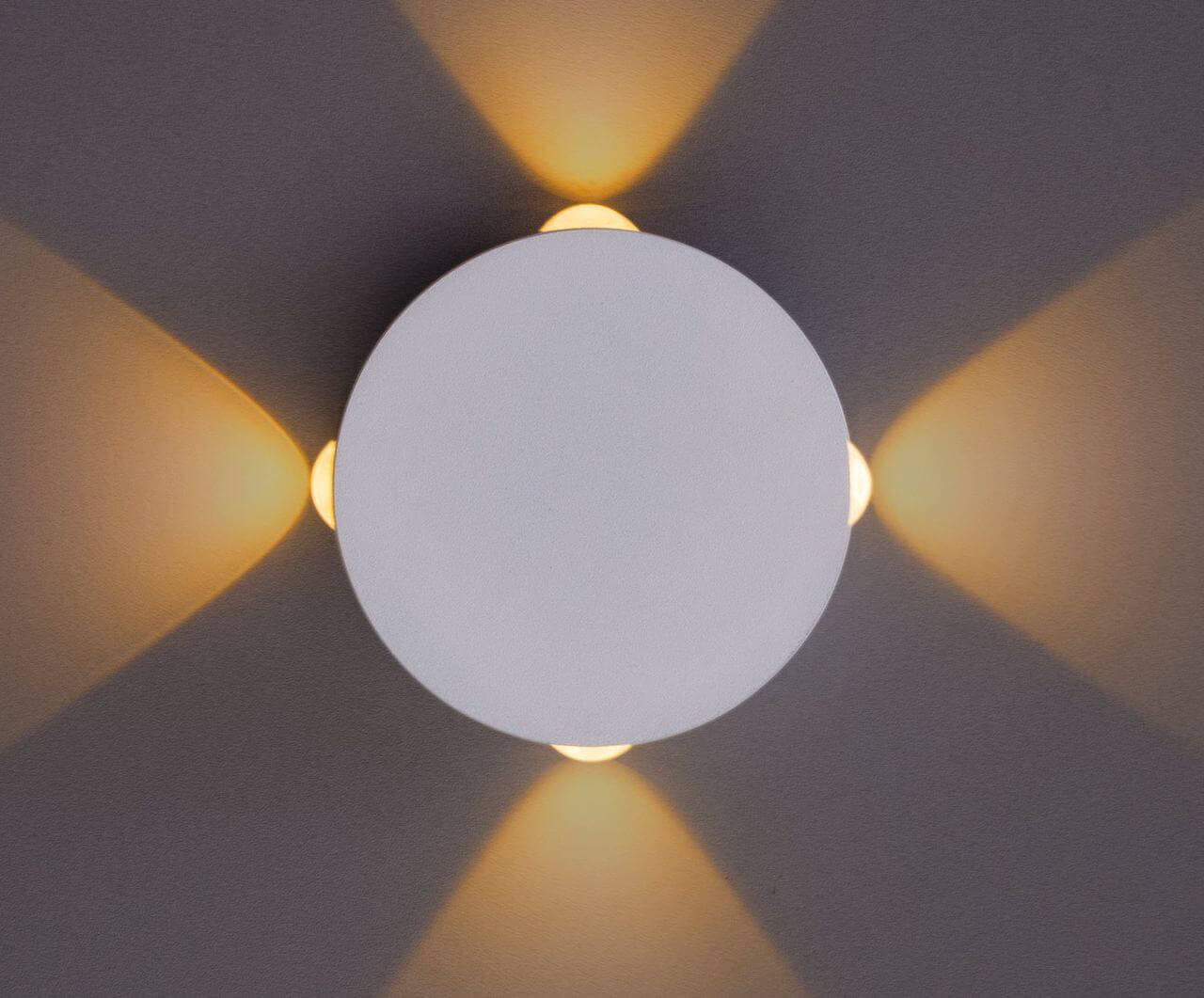 настенный светодиодный светильник arte lamp tamburello a1525ap-1wh