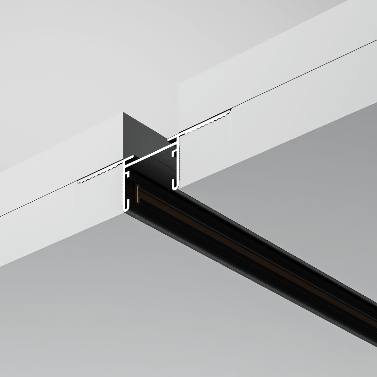 шинопровод встраиваемый maytoni busbar trunkings basity trx172-122b
