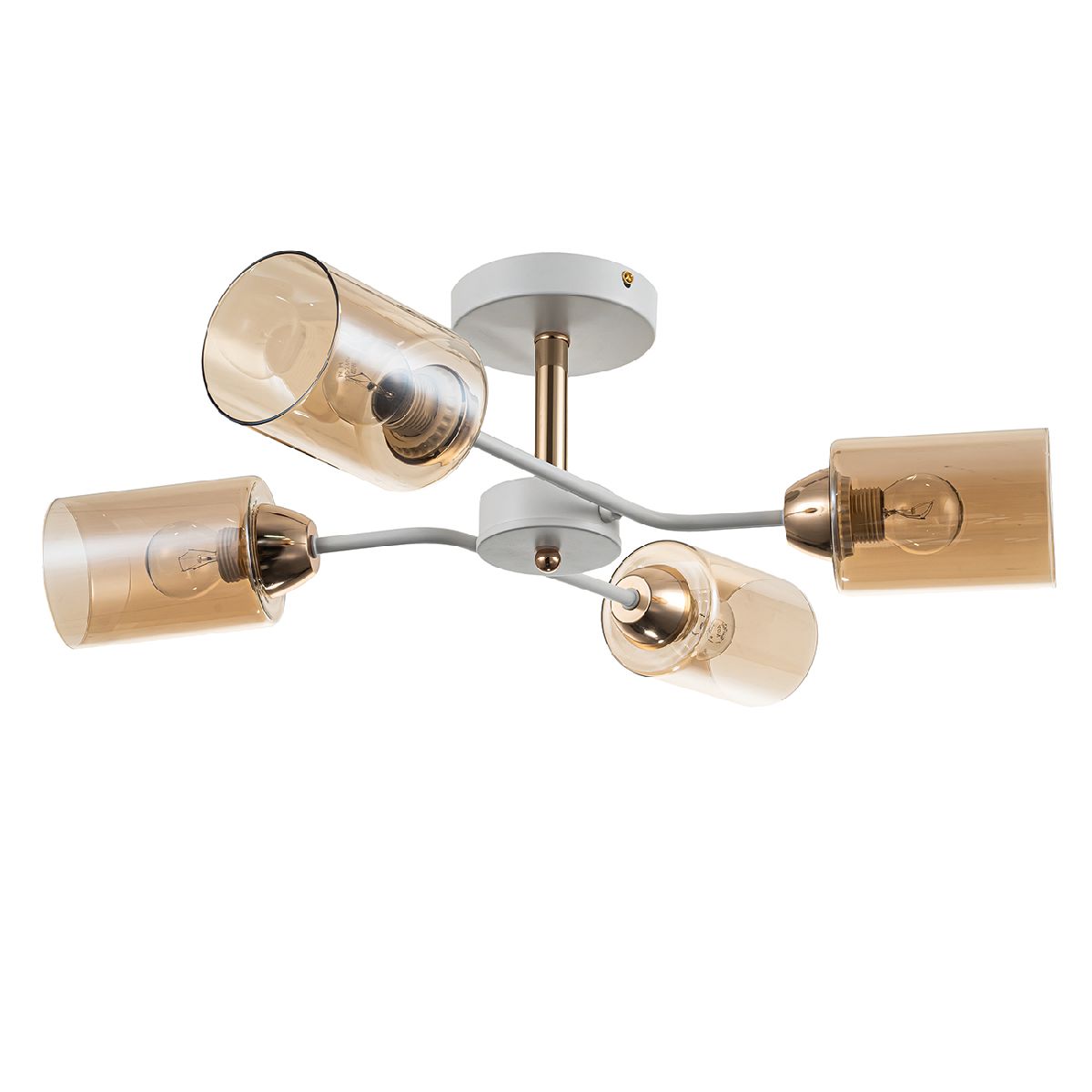 люстра на штанге escada vertigo 1131/4p white/gold
