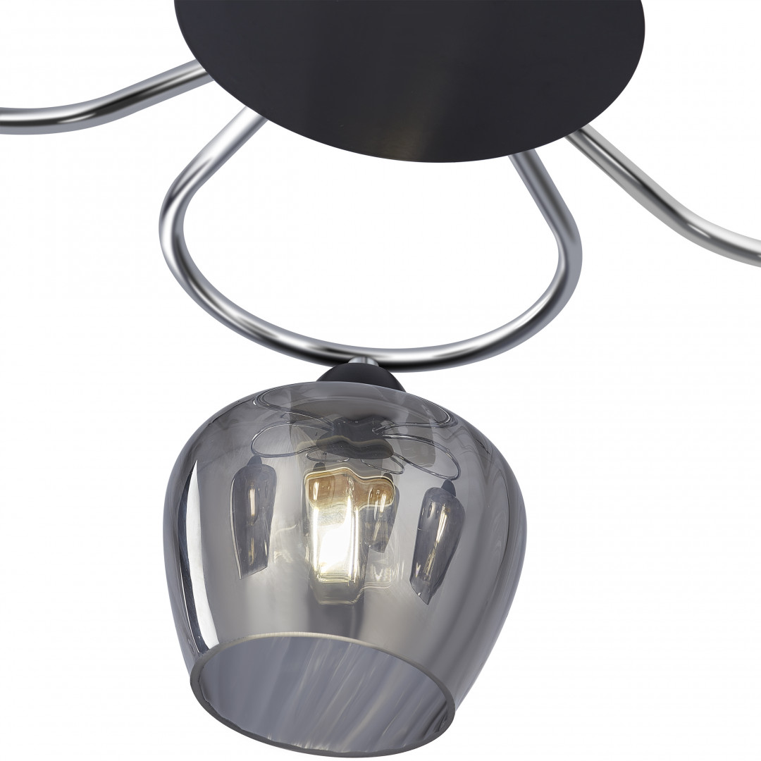 потолочная люстра arte milano amalfi 321508/5 cr+bk