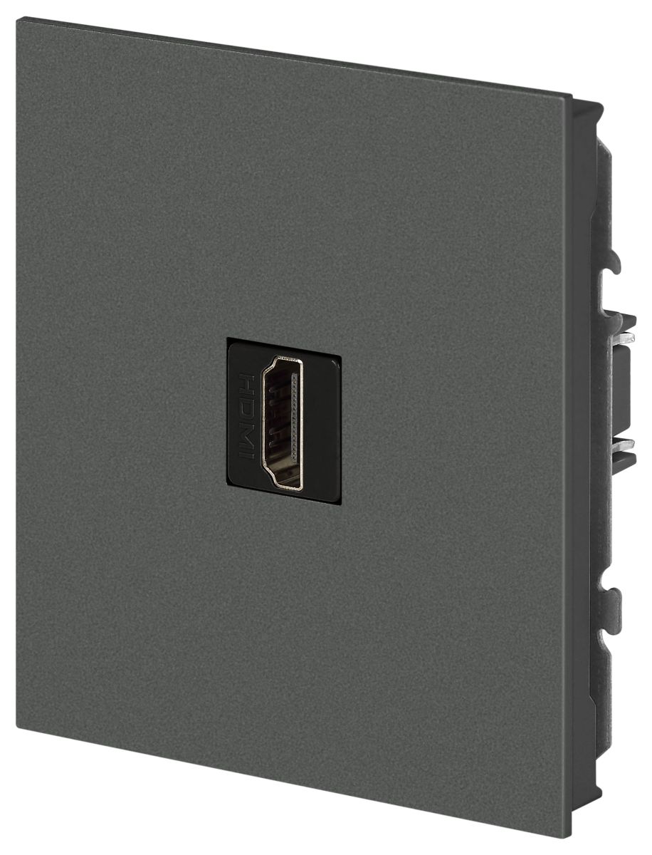 розетка эра arktik 16-3114-06 hdmi графит б0070509