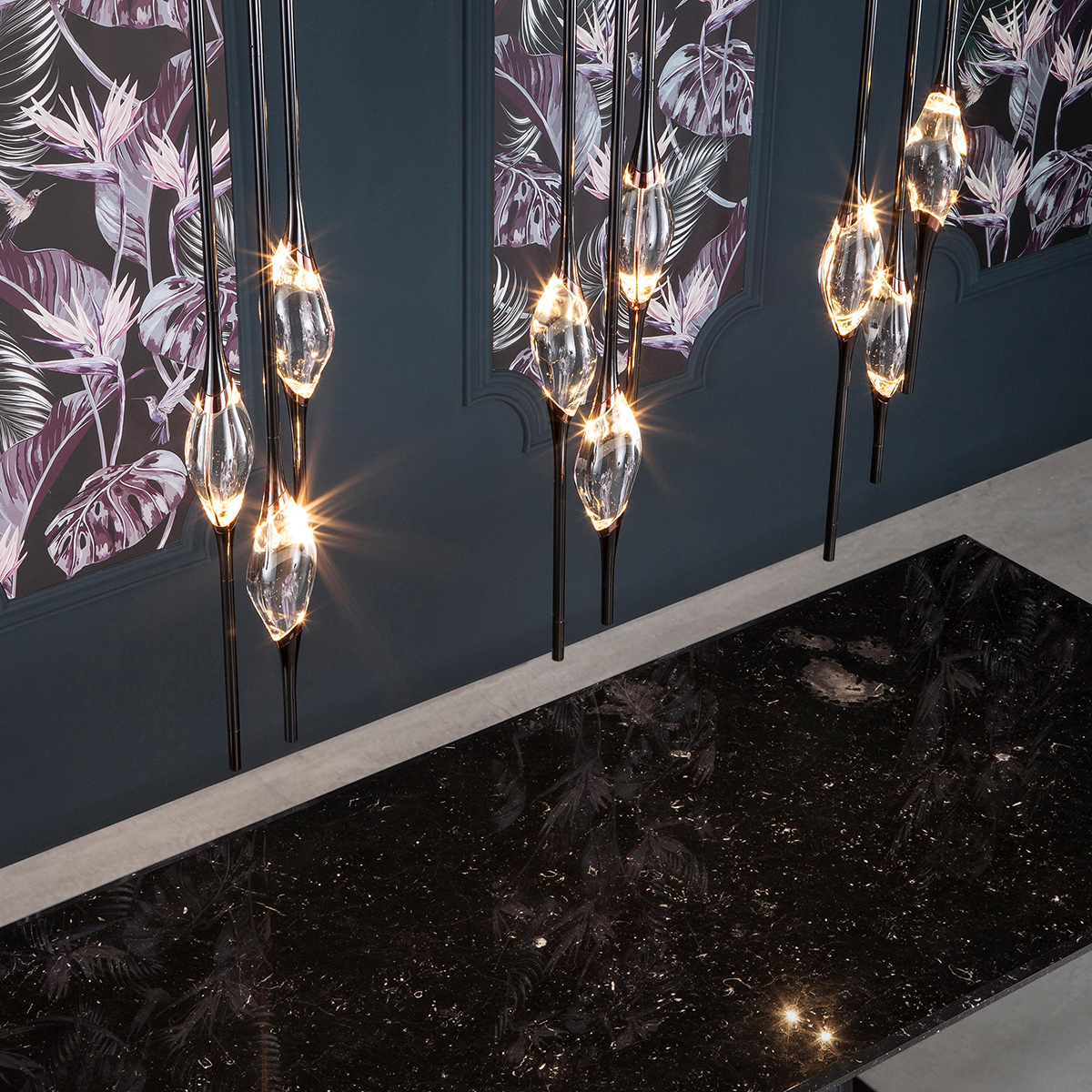подвесной светильник delight collection pezzo om82113-9 pearl black