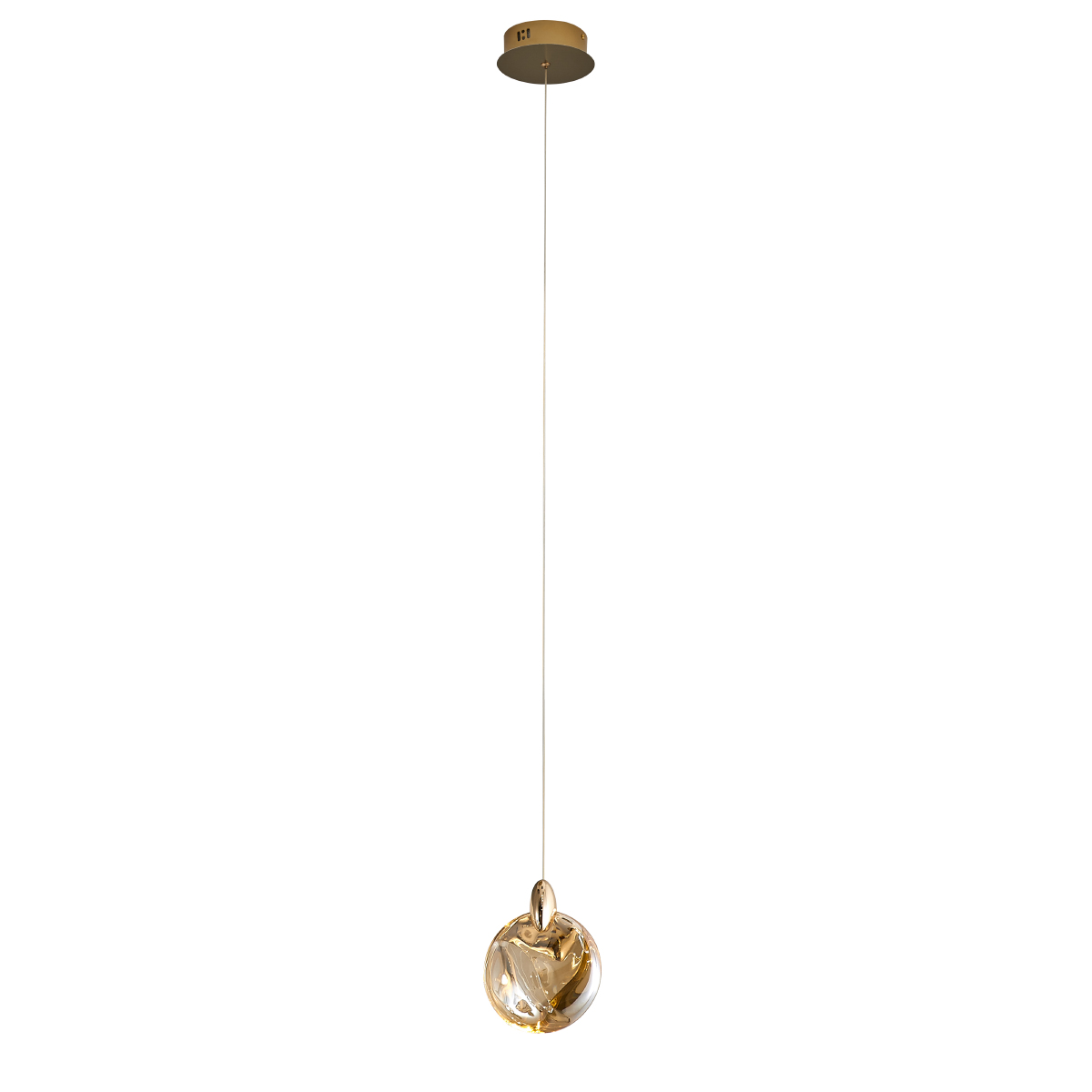 подвесной светильник delight collection od2440-1 gold/amber