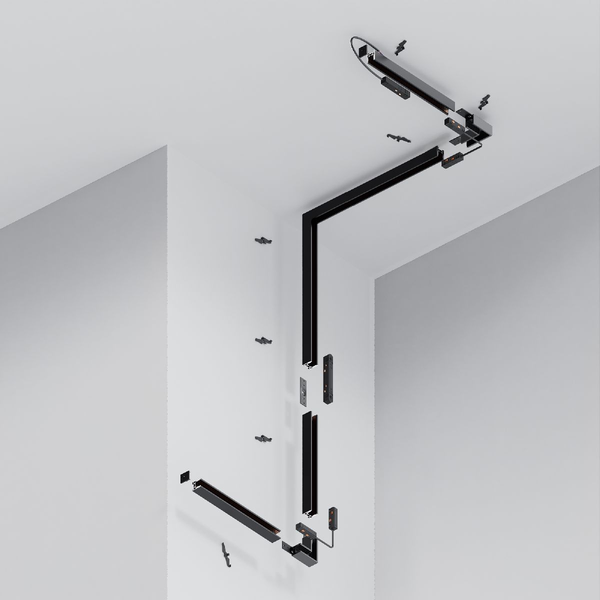шинопровод магнитный накладной maytoni exility trxm034-412b