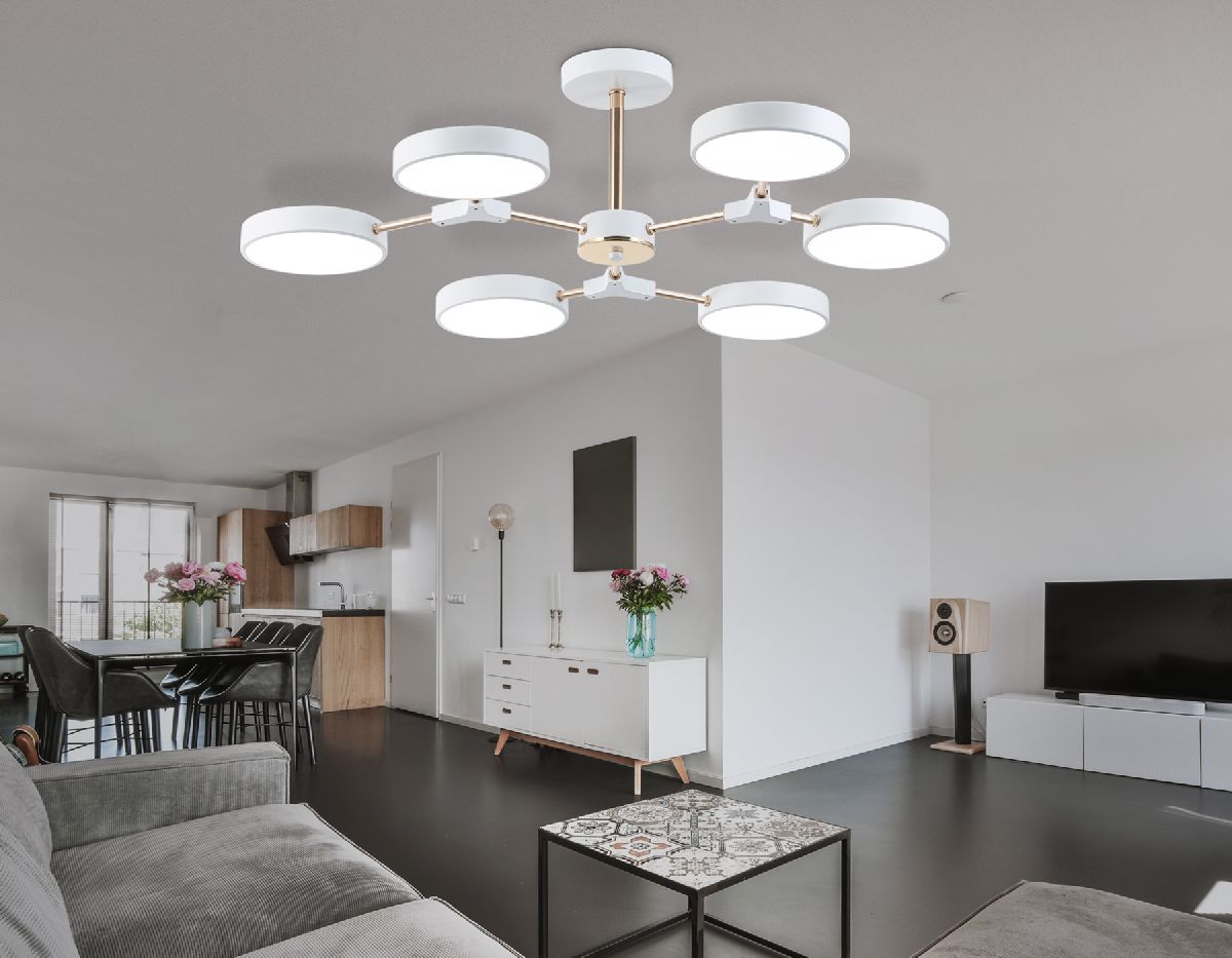 люстра на штанге ambrella light linetech comfort fl516333