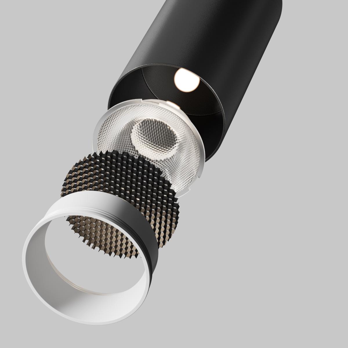 спот maytoni technical focus led c055cl-l12w4k-ss-b