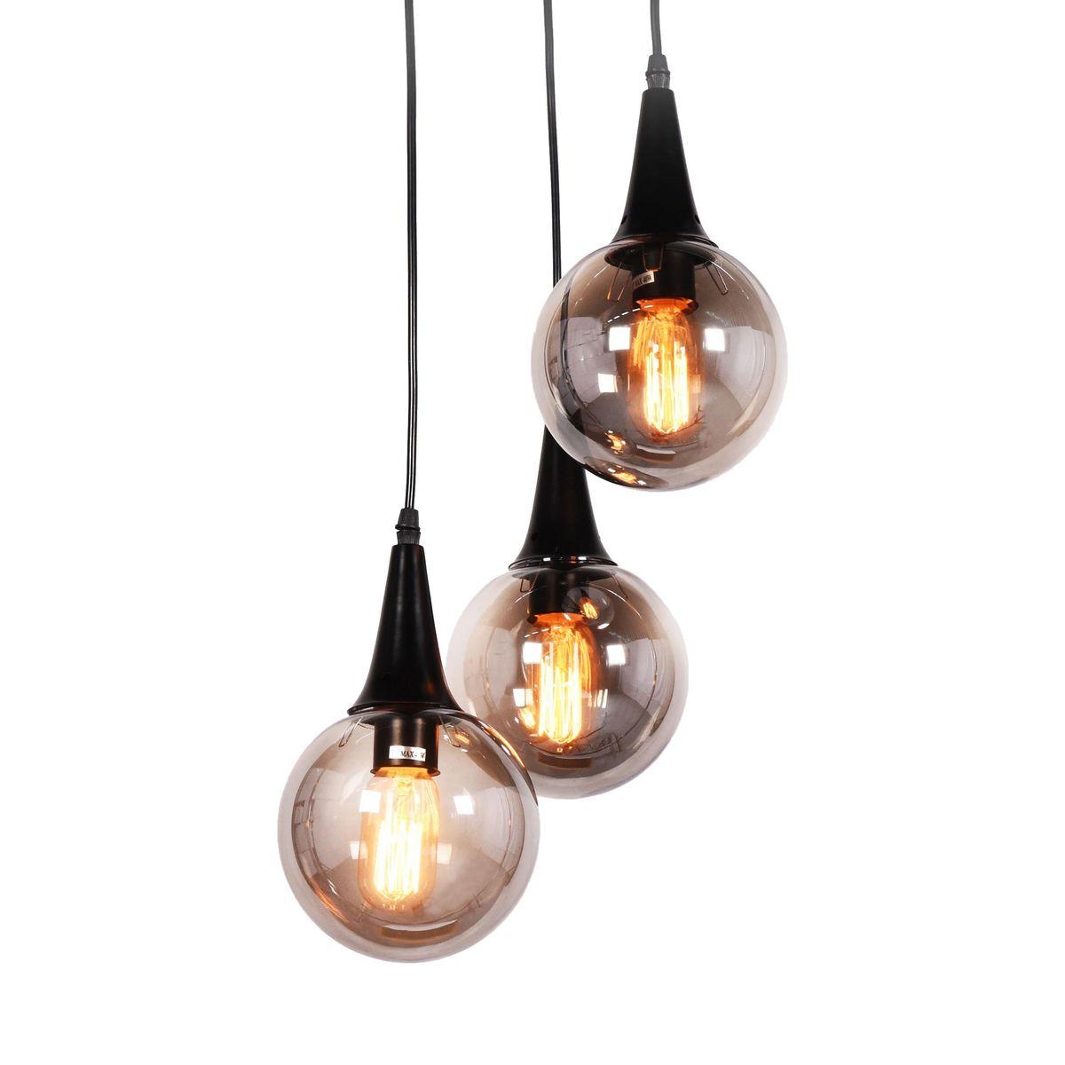 подвесная люстра lumina deco rocherro ldp 11191-3 bk