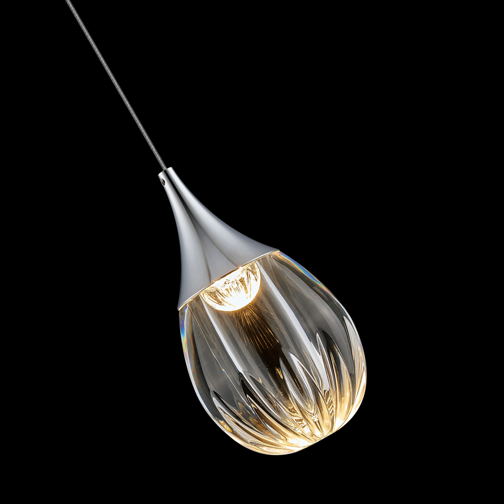 подвесной светильник delight collection stilla md24001004-1a chrome/clear