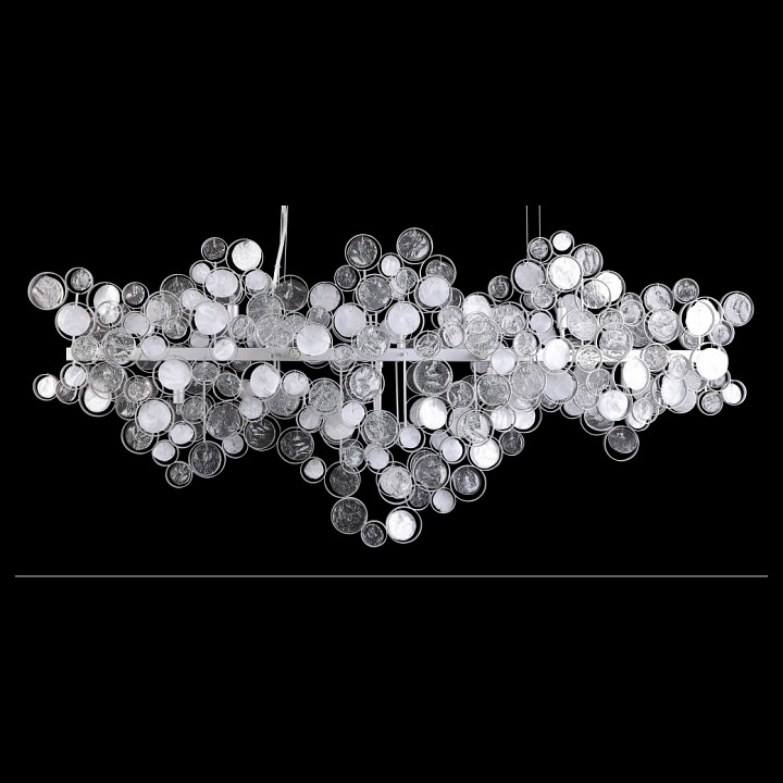 подвесной светильник crystal lux deseo deseo sp15 l1400 silver