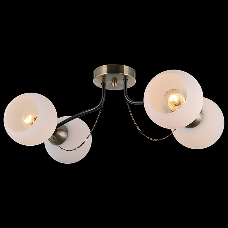потолочная люстра illumico il0035-4csq-79 bk ab