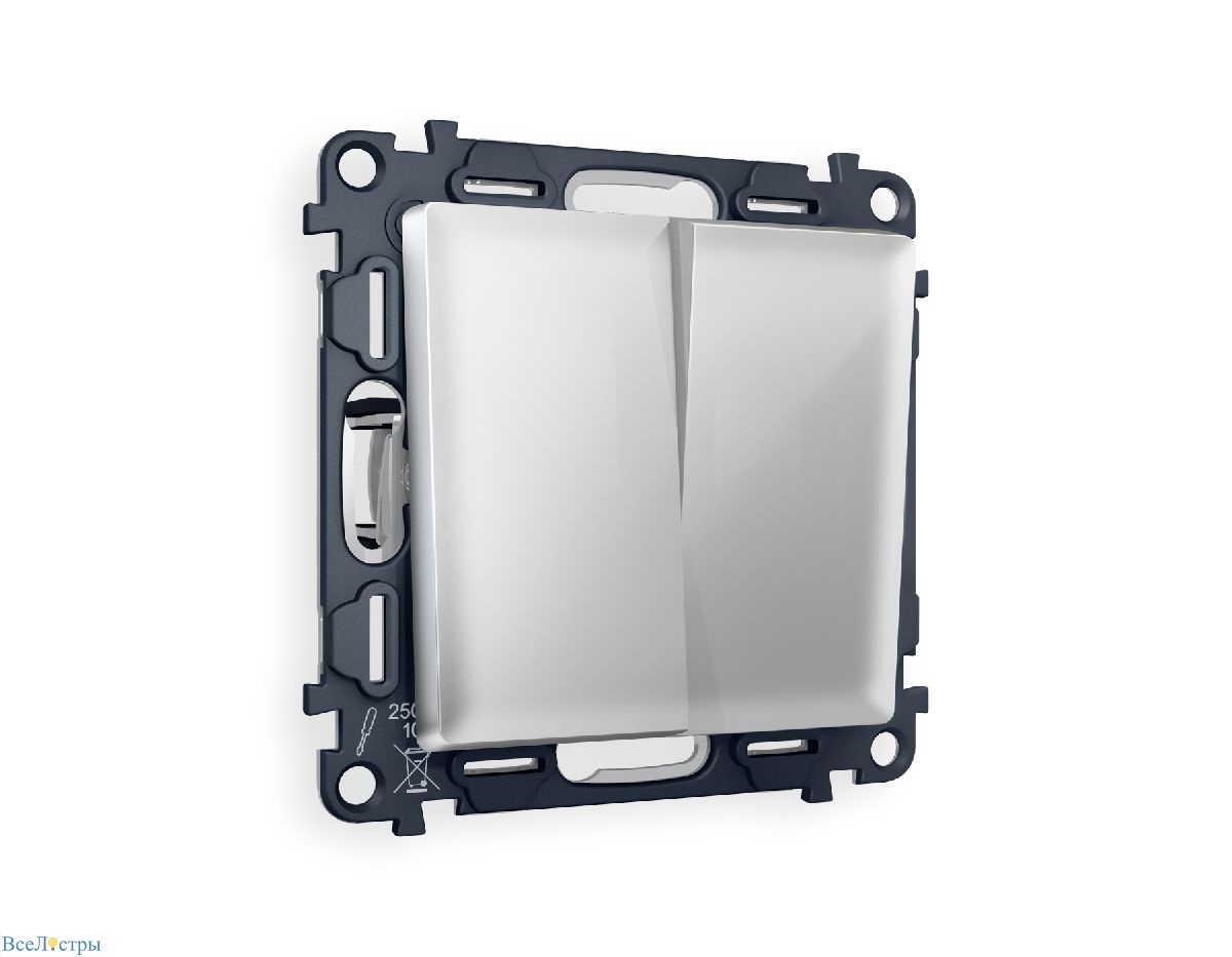 комплект механизма 2-кл выключателя ambrella volt alfa ma403010