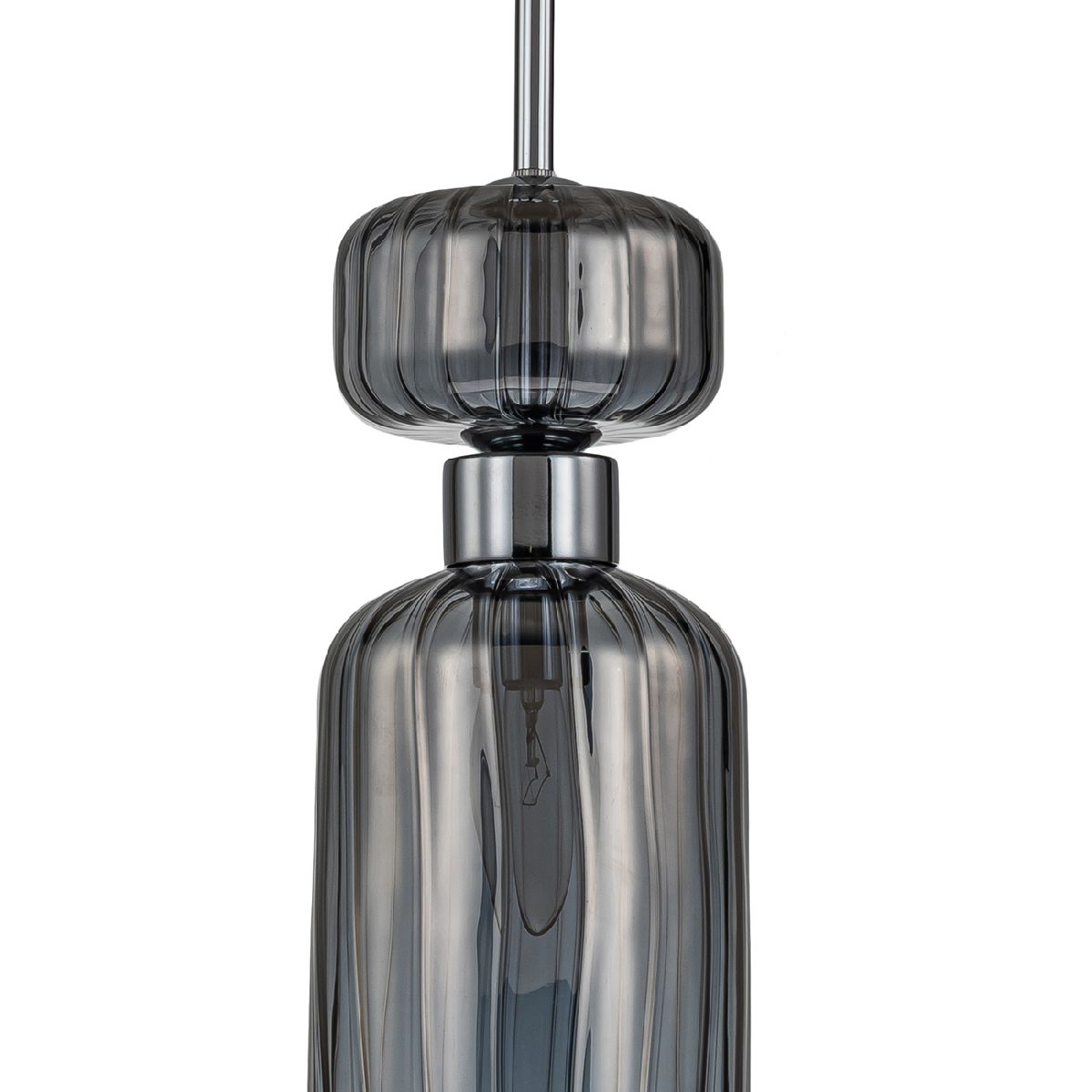 подвесной светильник escada gloss 1141/1s chrome/smoke
