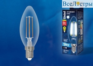 LED-C35-9W/4000K/E14/CL PLS02WH картон