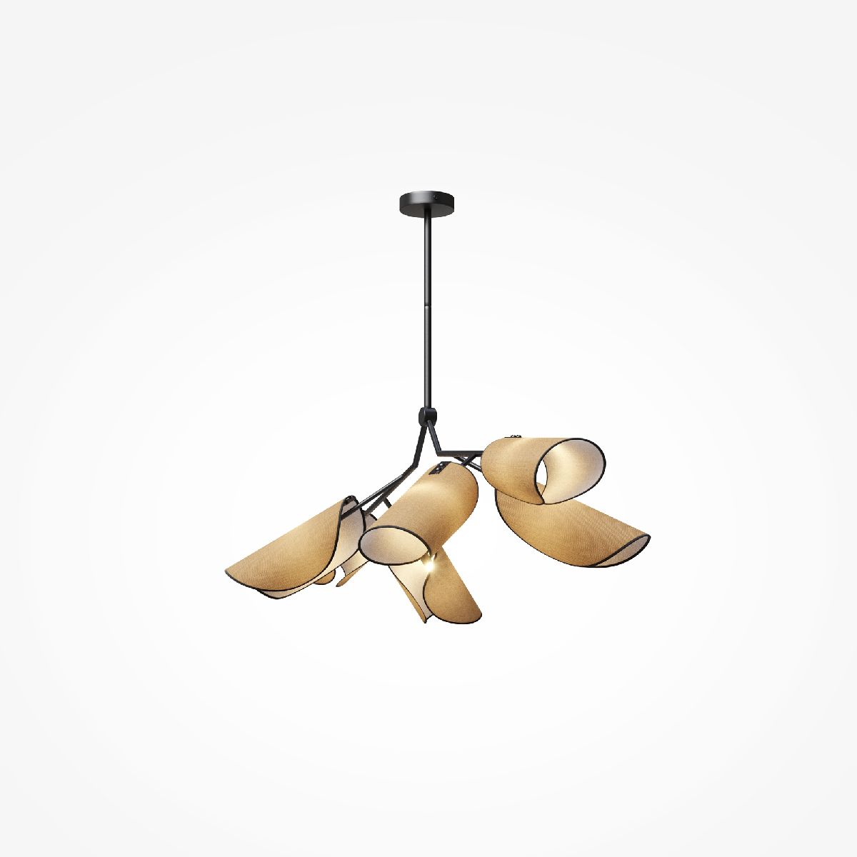 подвесная люстра maytoni organic mod225pl-06b