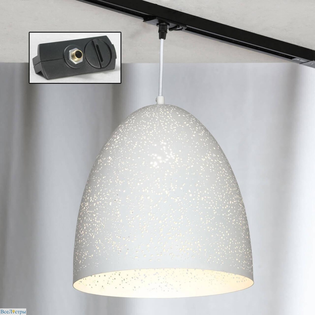трековый светильник однофазный lussole loft port chester track lights lsp-9891-tab