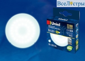 LED-GX53-6W/NW/GX53/FR PLZ01WH