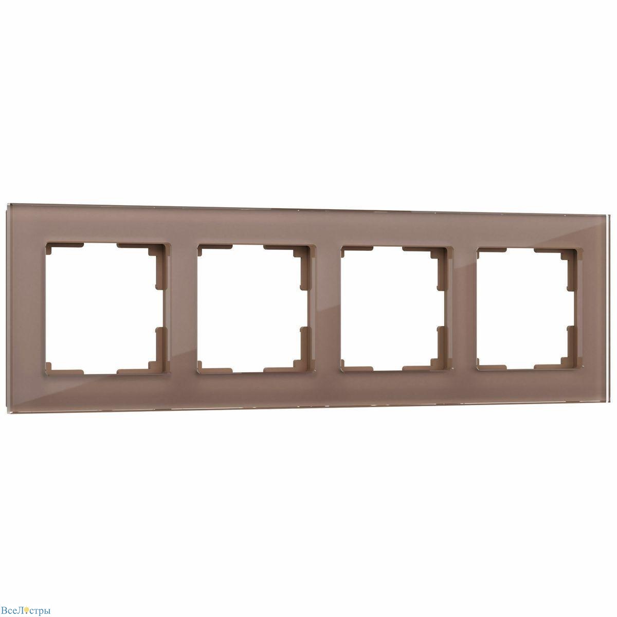 рамка на 4 поста werkel favorit латте w0041142 4690389183454