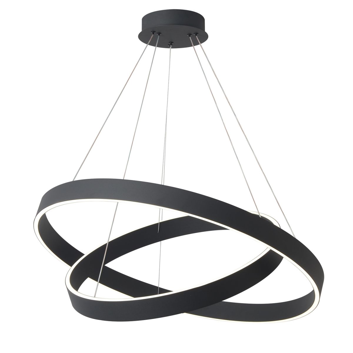 подвесная люстра crystal lux tron sp123w led black