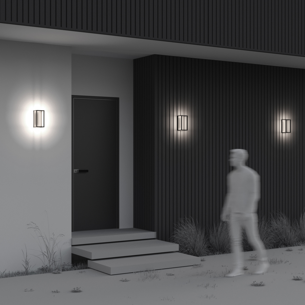 уличный настенный светильник maytoni frame o527wl-l12b3k