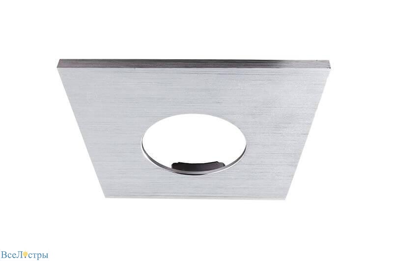 рамка deko-light cover silver brushed square for cob 68 ip65 + mizar ii 930100